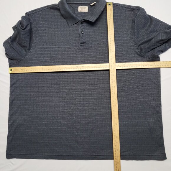 Hudson River Heritage Classics Mens Polo Shirt XL Short Sleeve Crosshatch Stitch - Picture 13 of 13